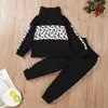 Spring Clothing Sets 2021 Girls Toddler Tops+Pants Outfit Kids Leopard Print Tracksuit For Boys Children Brand Clothing 3-8Y G220310