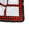 Sublimation panels blanket Red Plaid Sublimation Blankets 20 panels Rug Thermal Transfer Blankets Free Shipping A02