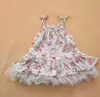 2022 baby girl kids vintage flower tutu dress floral dress pettiskirt tulle skirt lace tube ballet dprincess pink