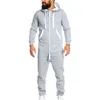 Mężczyźni odzież Pajama Playsuit Zapip z kapturem męski Męski Kamuflaż Kamuflaż kombinezon Streetwear Bojownika 211230