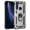 Telefonfodral för Motorola One Pro E6 E7 E5 G7 G6 Play Power US Kickstand Funktion Hybrid Heavy Duty stötsäker stötfångstelefonskydd