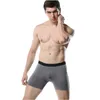 Tamanho Europa Homens Sexy Homens Underwear Algodão Long Leg Boxer Shorts Cuecas U Convexo Bolsa Calcinha Masculino Calzoncillos / lote LJ200922