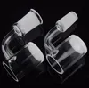 4mm 두꺼운 불투명 바닥 4590 학위 10mm 14mm 여성 18mm 남성 석영 banger domeless 네일 dab rigs 유리 물 파이프 어댑터