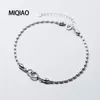 MIQIAO Bracelet On The Leg Chain Women's 925 Sterling Silver Anklets Female Thai Silver Beanie Foot Fashion Jewelry For Girls