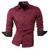 Jeansian повседневные рубашки платье мужской мужской одежды с длинным рукавом социальный тонкий подходящий бренд бутик хлопок западная кнопка lj200925