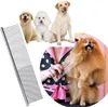 S M L Size Professional Pet Dog Grooming Combs Tools with Rounded Ends Stainless Steel Teeth Removing Tangles Knots Long and Short Haired Dogs Cat SN4468