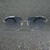 2023 Tasarımcı Gözlükleri Yeni Kırmızı Vintage Pürüzlü Kenar C Deco Gözlük Siyah Buffalo Boynuz Araba Sürüş Gözlükleri Güneş Gözlüğü Gölgeleri Kadınlar İçin