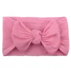 Ins solide bébé fille Turban bandeau en Nylon doux bandeaux nœud noeud bandeaux extensible bandes de cheveux enfants accessoires