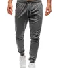 Calças masculinas 2021 Sweatpants Produto puro cor corda casual solto e confortável calças corredores corredores homens1