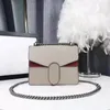 Väskor Kuvert Designer Axelväskor dam Satchel Lyx Kopplingsklaff CrossBody budväska tigerhuvud Metall sliver kedja handväska handväska för dam klassiskt mönster