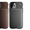 Coque de téléphone Fibre de carbone mince pour iPhone 12 XR Coque de couverture pour iPhone 11 Pro Max 7 8 Plus SE Coque ultra-mince