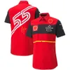Heren en dames F1 team T-shirt polopak Vier seizoenen Formule 1 rood racepak officieel hetzelfde op maat 2022 nieuw