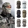 Camuflagem tática Balaclava Full face máscara cs wargame exército caça ciclismo ciclismo esportes capacete linho militar multicam cc lenço # y1229