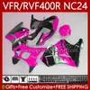 Honda RVF400R NC24 V4 RVF400 R 1987 1988 Vücut 78NO.126 RVF VFR 400 VFR400 Gül Siyah R 400RR 87-88 VFR 400R VFR400RR VFR400R 87 88 Motosiklet Fairing Kiti