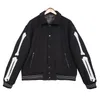 SLP Flocking Baseball Coat Uniform Moda Jaqueta Jaquetas Quentes de Seio Único Casais Mulheres Homens Varsity Casacos Roupas de Designer Masculinas Oversized Athleisure AM654