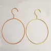 Fashion Rose Gold Circle Hangers For Clothes Scarf Towel Tie Drying Storage Organizer Rack Adult And Children Hanger