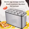 2020 ménage 10 tube omelette petit déjeuner machine à rouleaux d'oeufs/machine de cuisson de hot-dog/machine commerciale de saucisse d'oeufs 220 v/110 v