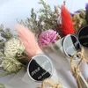 Flores decorativas grinaldas 1 pc flor seca mini buquê de cristal artificial grama para o dia dos namorados decoração DIY DIY