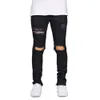 Men Jeans Stretch Destruiu Ripped Design Fashion Tornozelo Jeans skinny para homens E5020 T200614