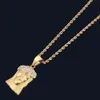Мужское ожерелье в стиле хип-хоп, ювелирные изделия, модное ожерелье из нержавеющей стали с подвеской в виде ИИСУСа, высокое качество, золотое ожерелье216o