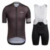 2021 Rapha Team Summer Cycling Clothing Men Set Mountain Bike Roupas Respirável Bicicleta Desgaste Manga Curta Conjuntos de Camisa de Ciclismo Y033074391