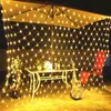 Adornos navideños Led Net Light al aire libre impermeable String Garland Adornos Año Home Natal Y201020