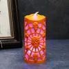 Decoração de partidos de Halloween LEITOS DE VELA LUZES DE CANDELA PUMPINAL VENDAS LANTERN LANTERN HALLOWEENS DRESSENHOS APOSTOS BAT E SQUELETOL 12 ESTILO H5639122