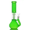 Partihandel Big Perc Glass Tobacco Bongs Hookah Gourd Tjock Heady Green Smoking Water Oil Rigs Pipe Bubbler Ash Catchers Bong