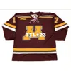 740 #17 BLAKE WHEELER Minnesota Gophers 2007 Away Home Hockey Jersey or custom any name or number retro Jersey