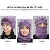 Beanie Skull Caps Women Beanie One-Piece Hat 6 Färger tillgängliga halsduk Hattar Set Sticked Winter Warm Snow Ski Cap Woolen Breattable 296o