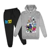 216Y Conjuntos de Roupas de Bebê Teen Titans Go Hoodie Tops Calças 2 Pcs Set Crianças Ternos Esportivos Meninos Fatos Criança Outfit Meninas Outwear 22530453