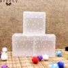 Wrap prezent 10 sztuk Square PCV Przezroczyste Dot Candy Box Chocolate Sweet Cube Wedding Favor Mariage Birthday Party Supply1