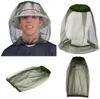 Anti-Mosquito Hats Cap Travel Camping Hedging Lekki Midge Mosquito Insect Hat Bug Mesh Head Netto Face Protector SN6176