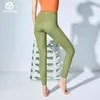 Pantaloni da yoga da donna con tasca leggings con sensazione di nudo Sport ragazza palestra Legging da donna controllo della pancia collant da jogging pantaloni fitness femminile H1221