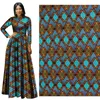 Ankara African 100% Polyester Wax 3d Flower Prints Fabric Binta Real Wax Högkvalitativ 6 meter Afrikanskt Tyg för Party Dress