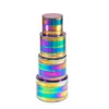 Lindo 40 50 55 Rainbow Grinders de 63 mm com 4 partes de moedor de zinco da liga de zinco Top Tobacco Herb Grinders Smoking Spice Crusher8072476