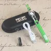 Dab Pen Dry Herb Vaporizzatore Starter Kit Glass Globe Wax Oil Vape Penne eVod 510 Batteria UGO-V II USB Passthrough Vapes Vaporizzatori a base di erbe