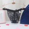 Mode boog knoop strings kanten lijn zie door lage taille g strings t back sexy underwear lingerie dames kleding wil en zandig cadeau