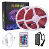 High brightness 12V-5050 RGB Wifi Remote Control 10 Meters 24 Keys 300 Lights (40W) Light Strip Dual Disk Discount