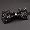 2020 Nowy projektant mody Męskie Diamond Bow Ties Wedding Party Garnitur Double Tkaniny Bowtie Business Nectie Butterfly Knot1