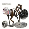 10pcs Arts Cavallo Statue Decorativi Home Oggetti decorativi in ​​metallo Running Statua Cavallo Cavalli Moderni Cavalli Art Craft Accenti Bookshelf Desktop Decorative Ornaments con DHL / FedEx