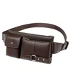 Taillezakken Fanny Pack Zwart Waterdicht geld riemtas Men Purse Tiener Tiener Treis Wallet Male Outdoor Sports2542