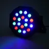 Nuovo design 30W 18-RGB LED Controllo automatico / vocale DMX512 Mini lampada da palcoscenico ad alta luminosità (CA 110-240V) Nero * 2 luci a testa mobile per feste