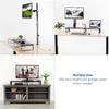 Czarne drewno 39-calowe szerokie długie stojak na pulpit, ergonomiczny telewizor, podwójny monitor, laptopa, pionek i biurko Organizator blatu (stand-v000dl)
