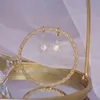 14k Real Gold Luxury Delicate Full Diamond Flower Women Necklace Temperament Simple Micro Inlaid Zircon Choker Wedding Colar