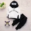 New Spring Autumn Baby Girl Clothes Children Boys Cotton Hoodies Pants 2Pcs/set Toddler Fashion Clothing Infant Kids Tracksuits 201031