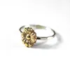 Pierścienie antykowe Women 925 Pierścień srebrny Kwiat Boho Pierścień Bride Prezenty ślubne 4183279