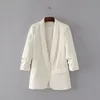 Giacca donna Blazer new piega verticale giacche donna blazer feminino chaqueta mujer 6 colori cappotto primavera 201114
