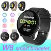 W8 Sport Smart Watch Bracelet Round Bluetooths Waterproof Male Smartwatch Men Women Fitness Tracker Wrist Band for Android IOS