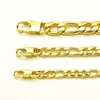 Catena Figaro da 8 mm Collana in acciaio inossidabile al 100% Gioielli placcati in oro 18 carati Girocollo punk T e CO 18 - 36 pollici di lunghezza impermeabile